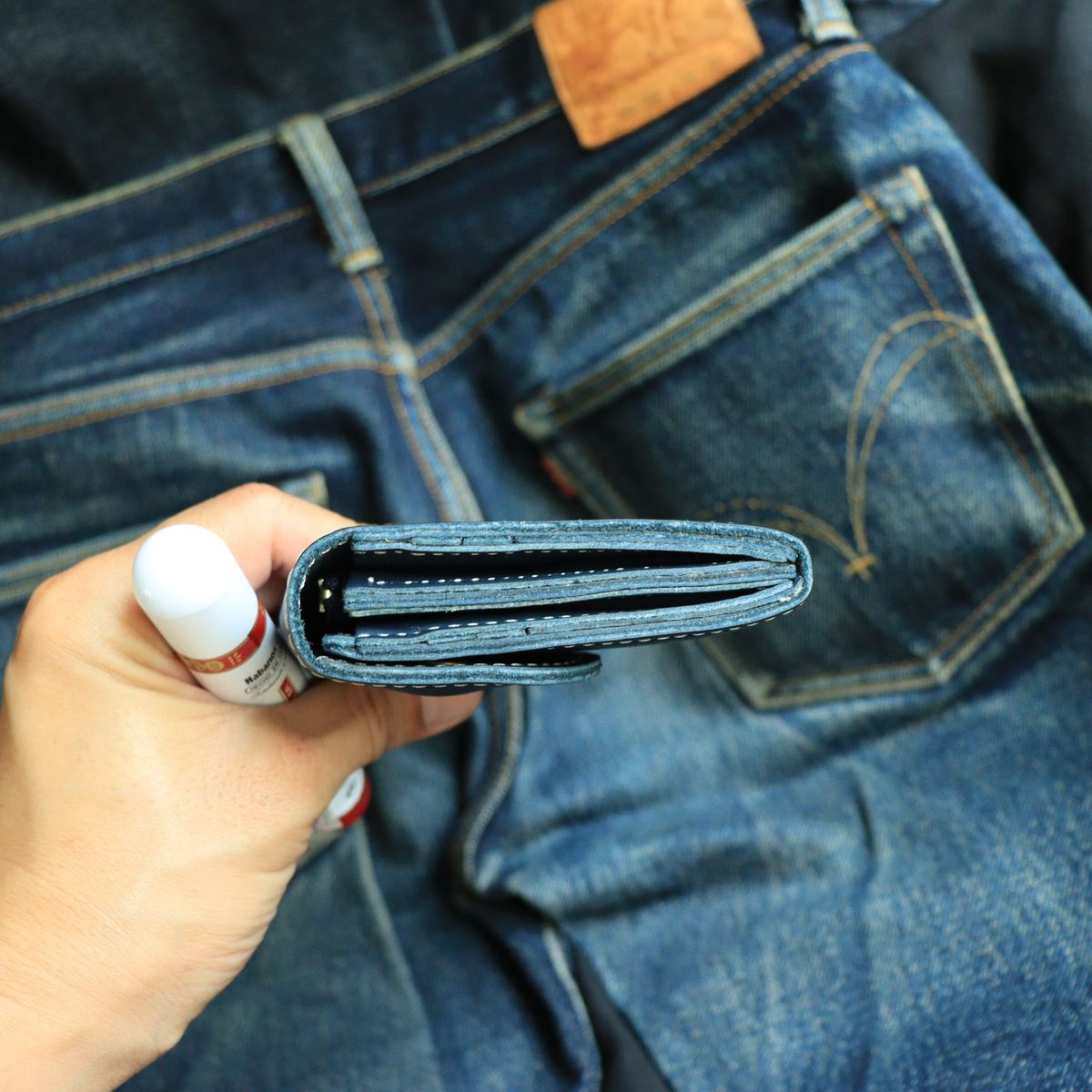 Kawatako Wave Flap Double Snap Long Wallet รูปที่ 5